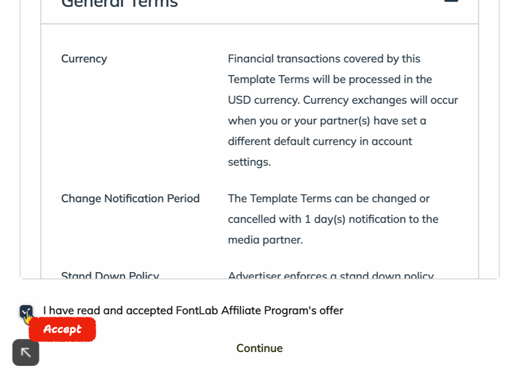 Step 3 — Accept the offer