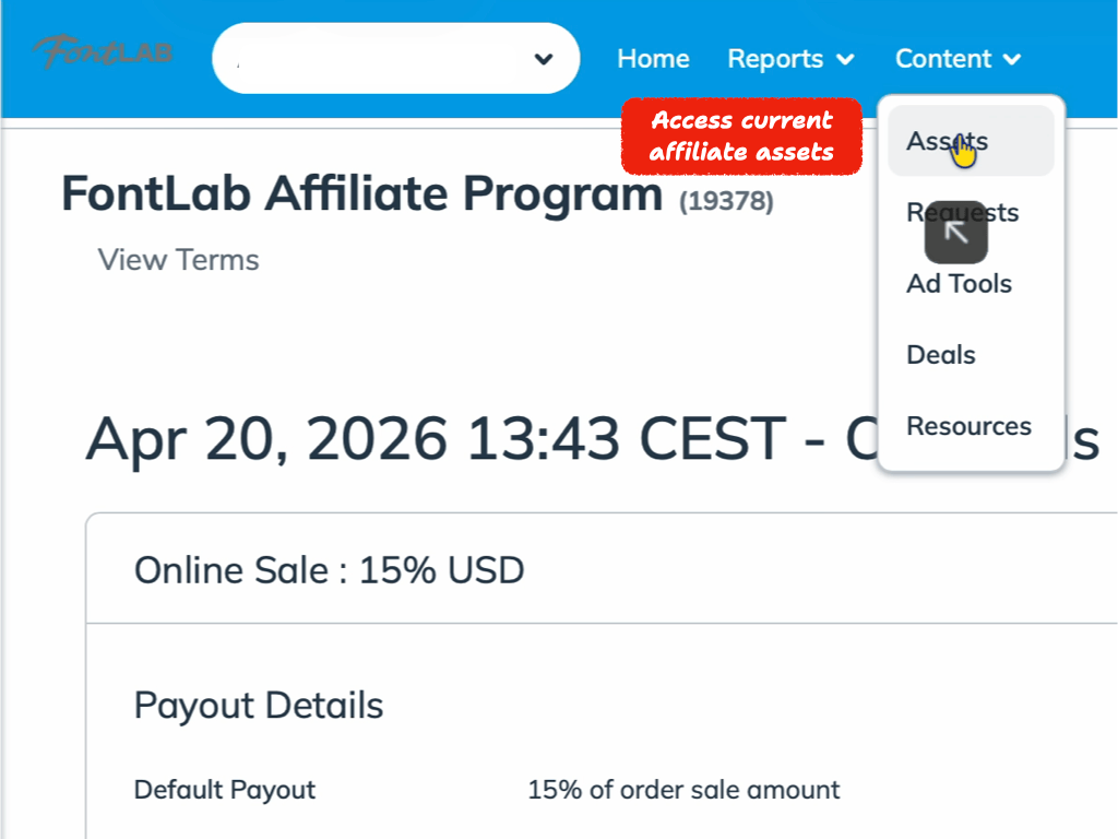 Step 20 — Access your affiliate assets